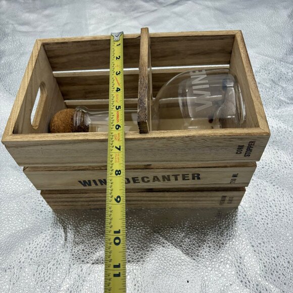 Wine Bar Decanter With Cork Stopper 750ml Premium Glass For Red Wines By Artland - Picture 13 of 16